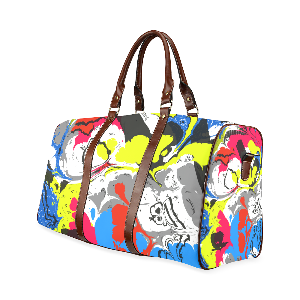 Colorful distorted shapes2 Waterproof Travel Bag/Small (Model 1639)