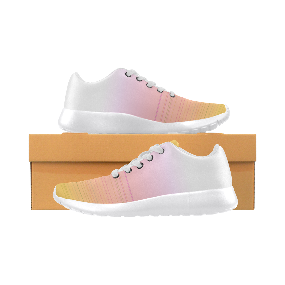 Design shoes, Lemons gold pink Women’s Running Shoes (Model 020)