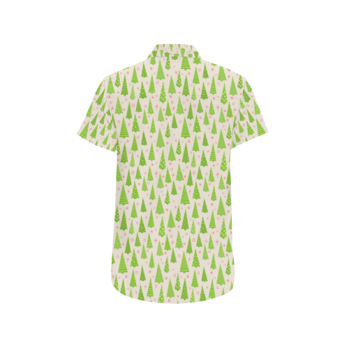 Christmas Trees Forest Men's All Over Print Short Sleeve Shirt (Model T53)
