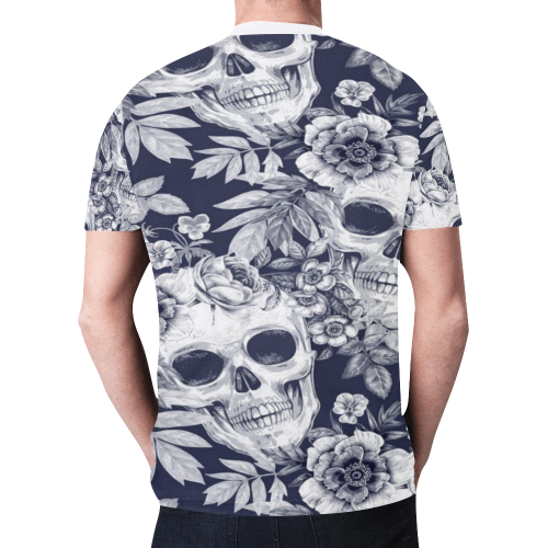 Woke Skulls Bones Festival 2 New All Over Print T-shirt for Men (Model T45)