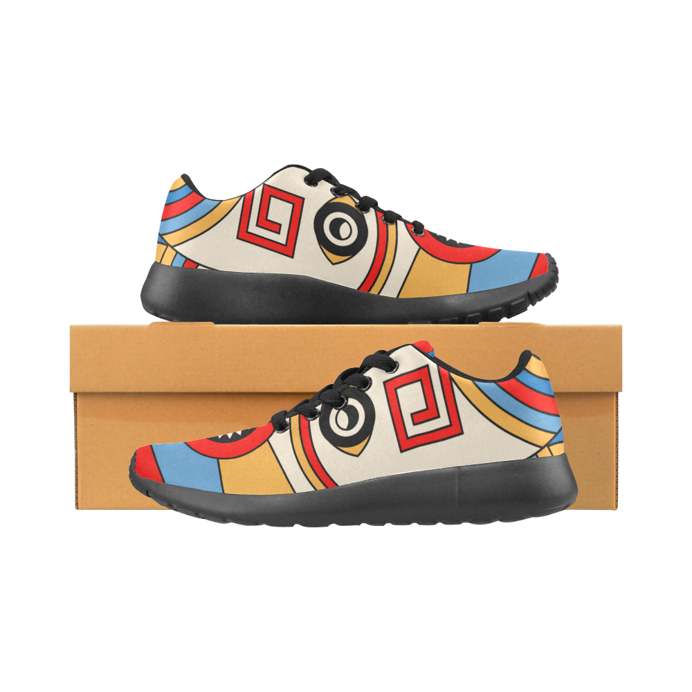 Aztec Religion Tribal Men's Running Shoes/Large Size (Model 020)