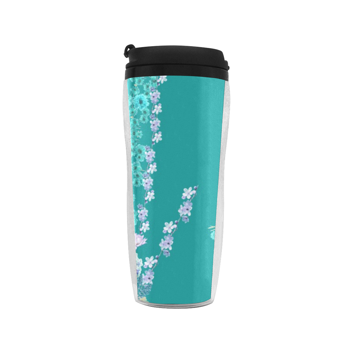 floral-green Reusable Coffee Cup (11.8oz)