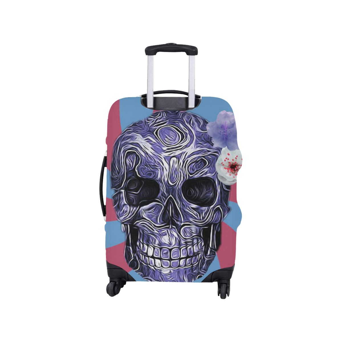 Skull-Unusual and unique 09B by JamColors Luggage Cover/Small 18"-21"