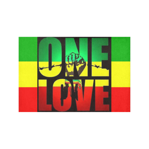 RASTA ONE LOVE CITY Placemat 12’’ x 18’’ (Set of 6)