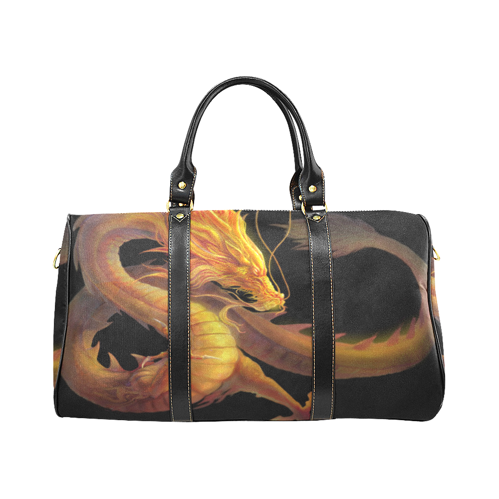 dragon gold New Waterproof Travel Bag/Large (Model 1639)