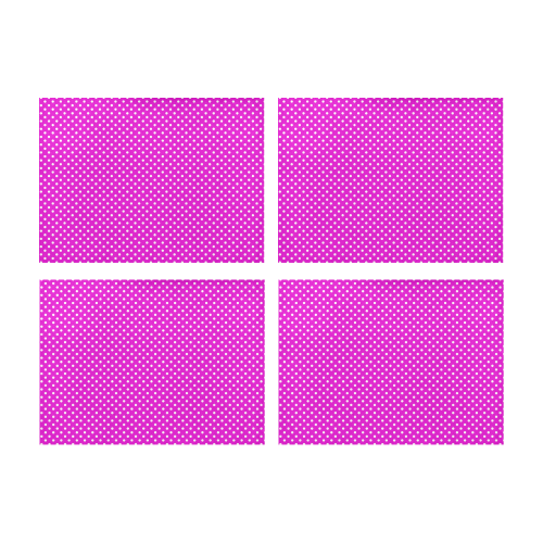 Pink polka dots Placemat 14’’ x 19’’ (Set of 4)