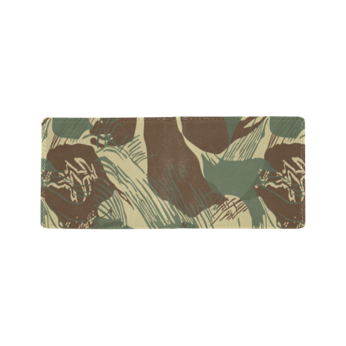 Rhodesian Brushstrokes Camouflage Mini Bifold Wallet (Model 1674)