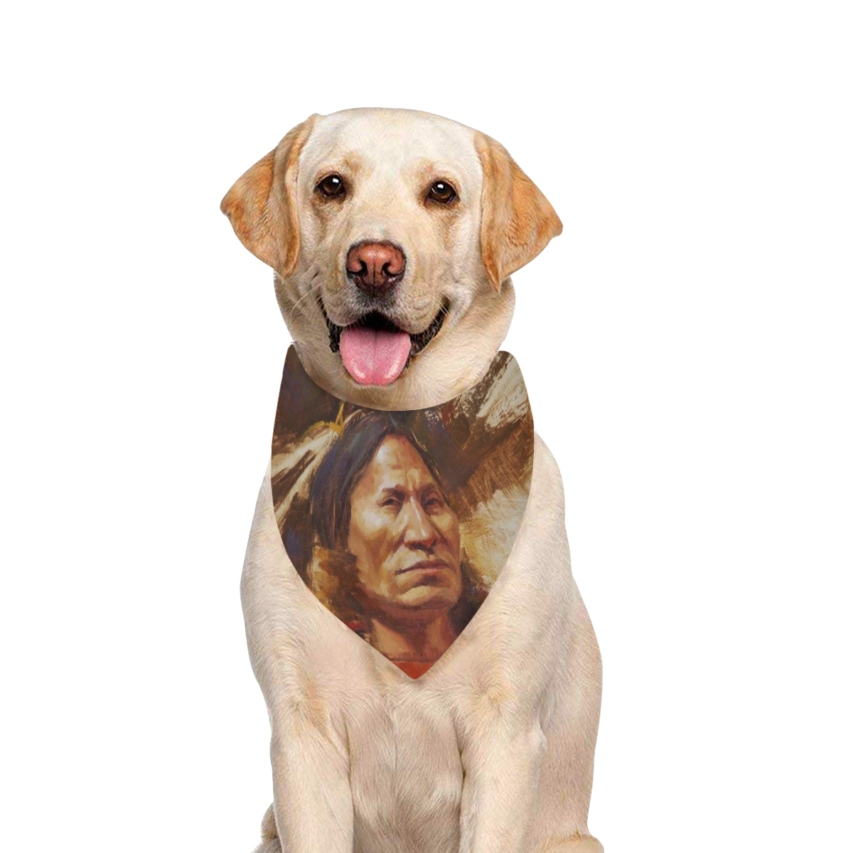 Native American Pet Dog Bandana/Large Size