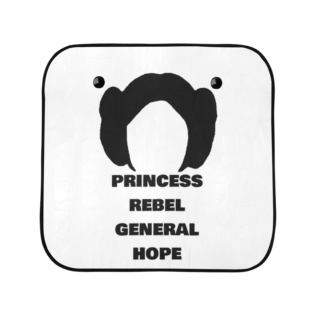 Leia - Rebel, Princess, General & Hope Car Sun Shade 28"x28"x2pcs