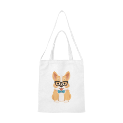 corgi Canvas Tote Bag/Medium (Model 1701)