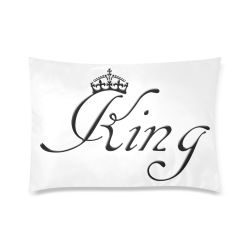 For the King Custom Zippered Pillow Case 20"x30"(Twin Sides)
