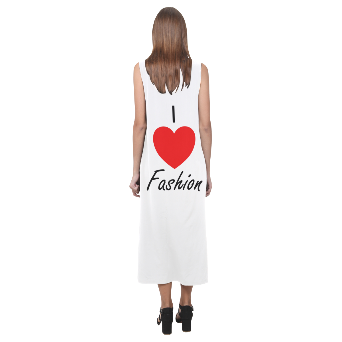 I Love Fashion Phaedra Sleeveless Open Fork Long Dress (Model D08)