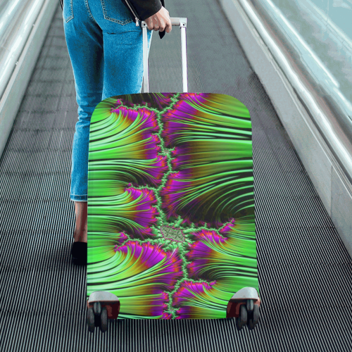 amazing Fractal 42 E by JamColors Luggage Cover/Large 26"-28"