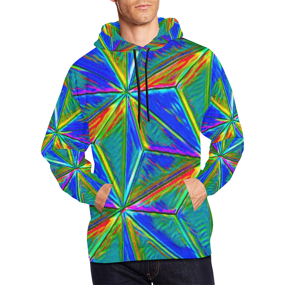 Vivid Life 1E  by JamColors All Over Print Hoodie for Men (USA Size) (Model H13)