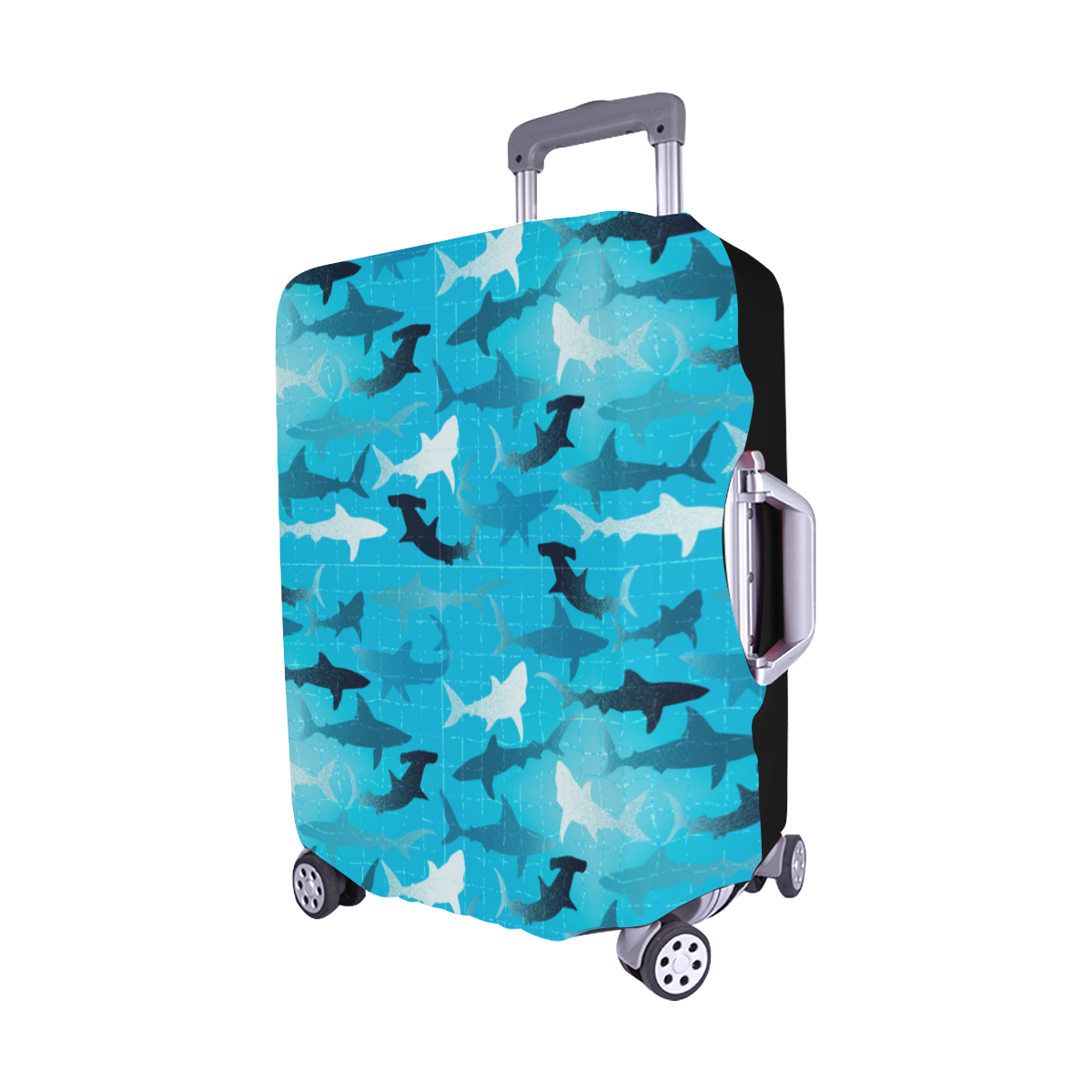 sharks! Luggage Cover/Medium 22"-25"