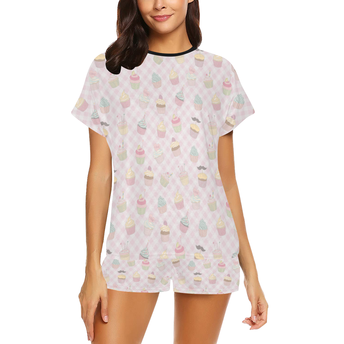 Cupcakes Women's Short Pajama Set