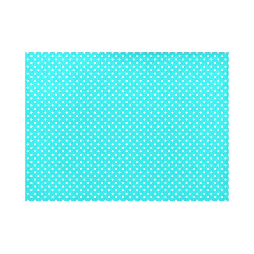 Baby blue polka dots Placemat 14’’ x 19’’ (Set of 6)