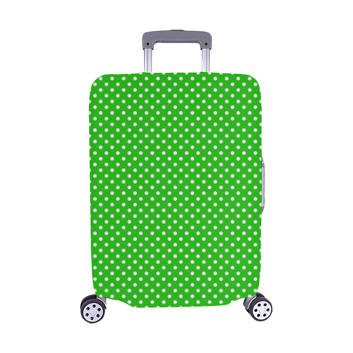 Green polka dots Luggage Cover/Medium 22"-25"