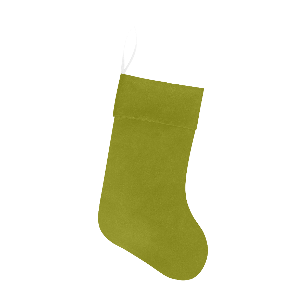 color olive Christmas Stocking