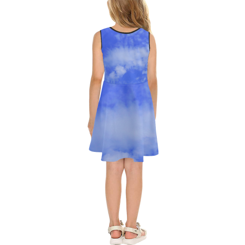 Blue Clouds Girls' Sleeveless Sundress (Model D56)