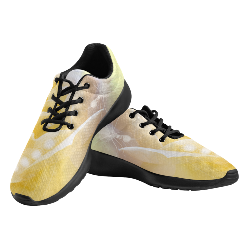 Soft yellow roses Men's Athletic Shoes (Model 0200)