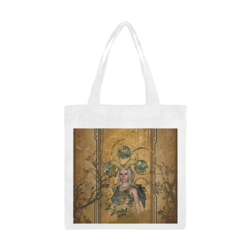 Wonderful dark fairy Canvas Tote Bag/Small (Model 1700)