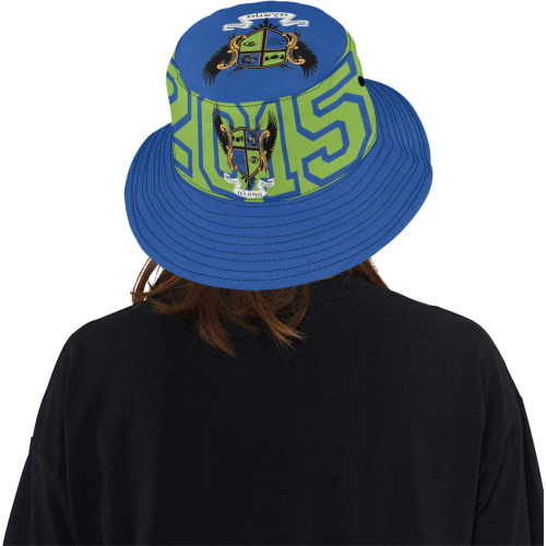 Green and Blue bucket All Over Print Bucket Hat