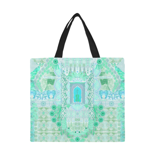 fiesta green All Over Print Canvas Tote Bag/Large (Model 1699)