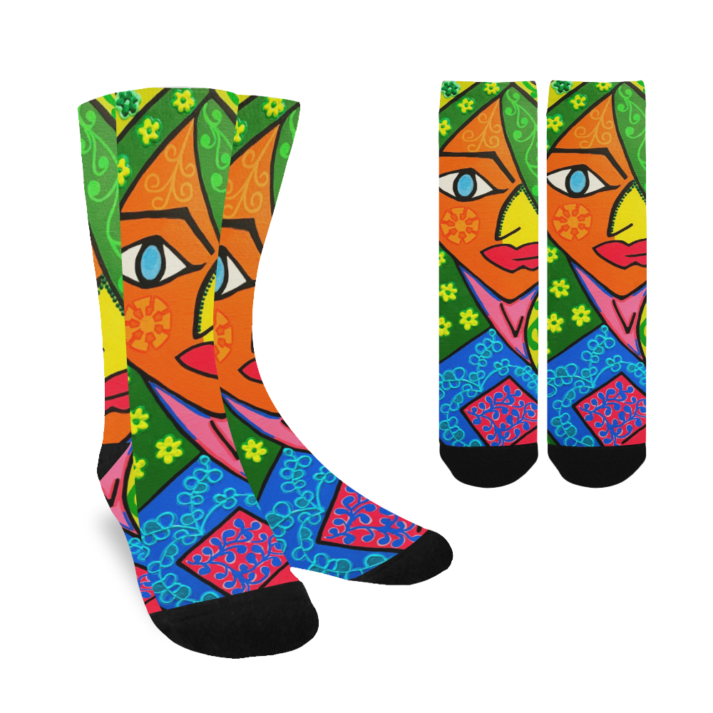 Blooming Women's Custom Socks