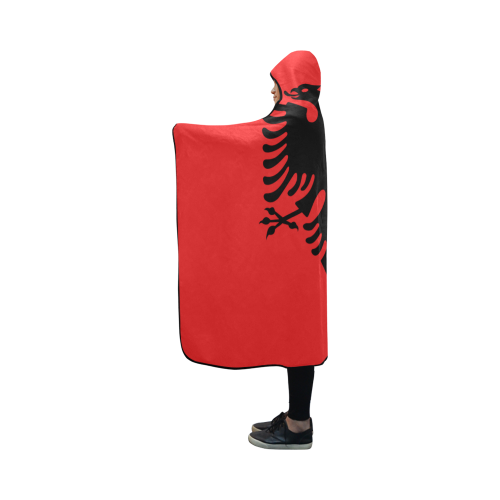 ALBANIA Hooded Blanket 50''x40''