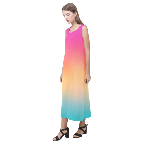 Sunset Phaedra Sleeveless Open Fork Long Dress (Model D08)