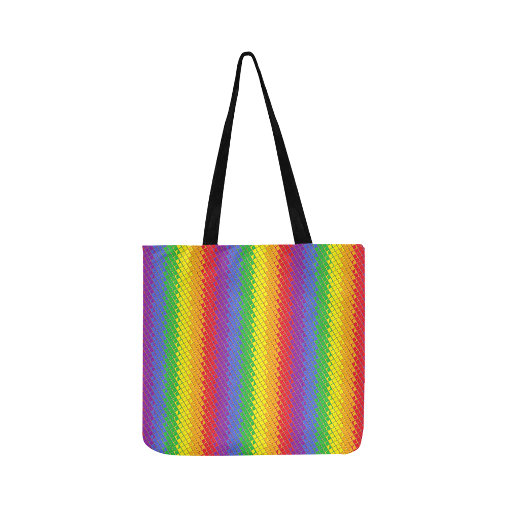 Rainbow Pattern by K.Merske Reusable Shopping Bag Model 1660 (Two sides)