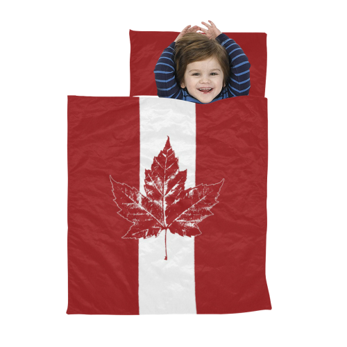 Cool Canada Flag Retro Kids' Sleeping Bag