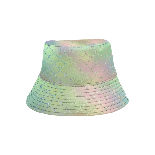 Pastel Mermaid Sparkles All Over Print Bucket Hat