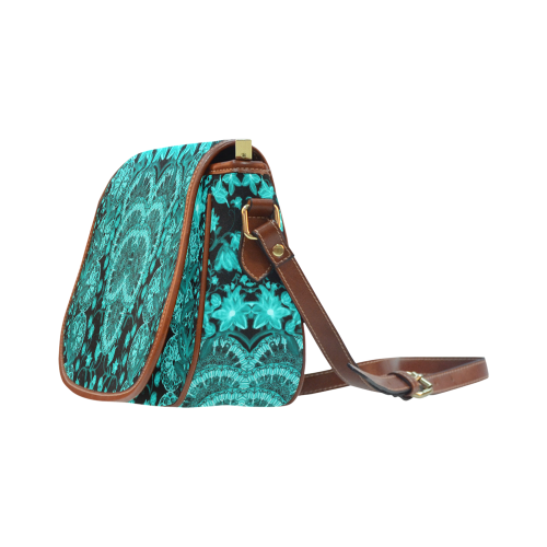 indian flowers 13 Saddle Bag/Small (Model 1649) Full Customization