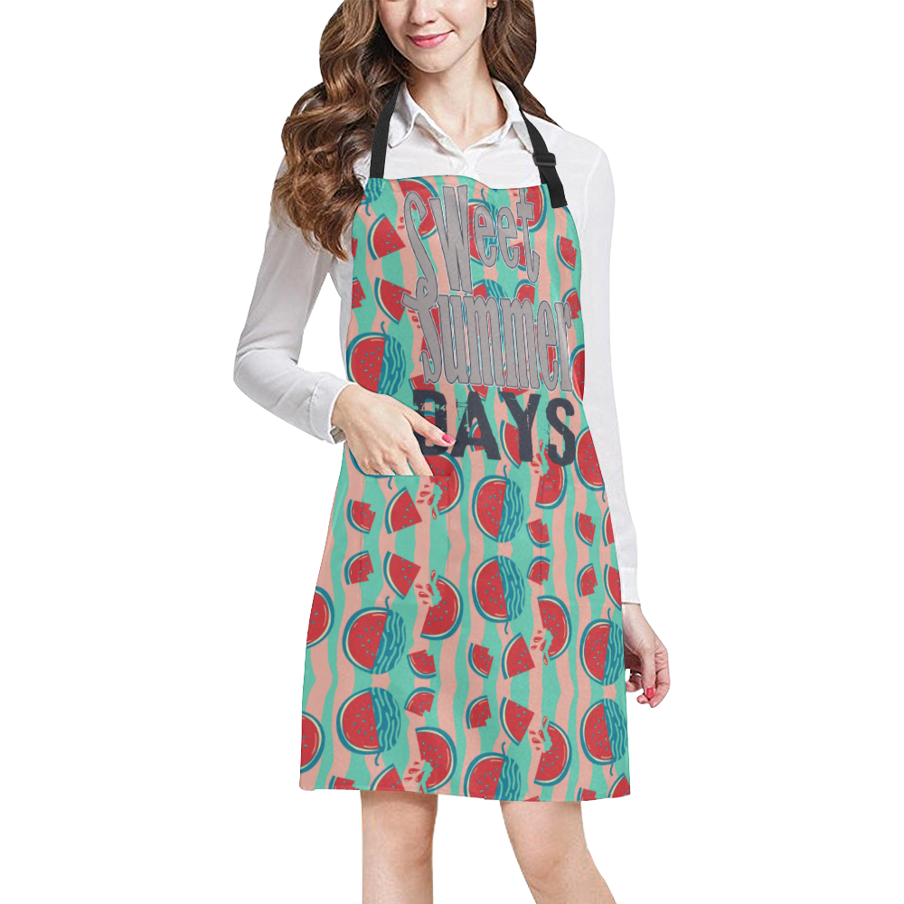 Tropic Like It's Hot Watermelon All Over Print Apron