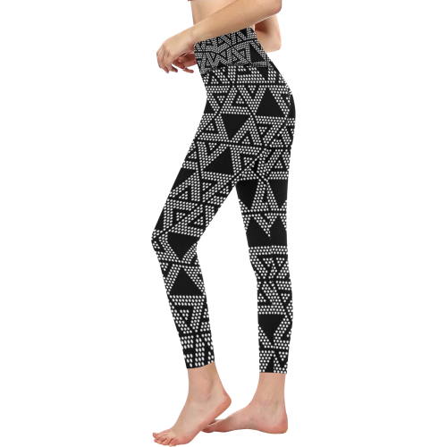 Polka Dots Party All Over Print High-Waisted Leggings (Model L36)