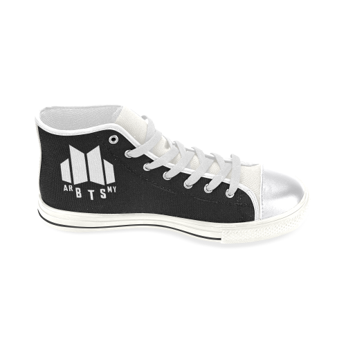 ARMY-BTS Women's Classic High Top Canvas Shoes (Model 017)