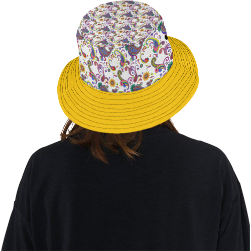 Bright paisley All Over Print Bucket Hat