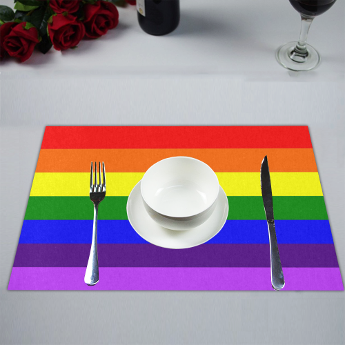 Rainbow Flag (Gay Pride - LGBTQIA+) Placemat 14’’ x 19’’
