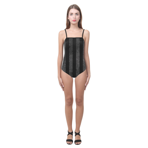 skullonlySTRIPEDPATRON20002000 Strap Swimsuit ( Model S05)