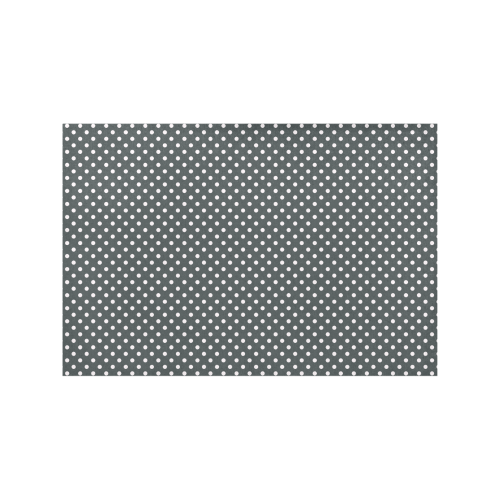 Silver polka dots Placemat 12’’ x 18’’ (Set of 6)