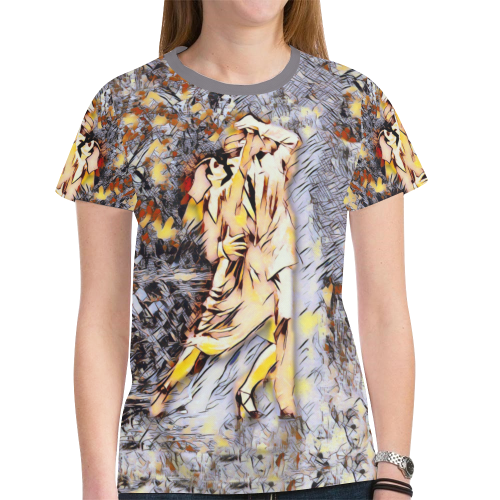 Tango Art New All Over Print T-shirt for Women (Model T45)