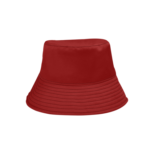 color dark red All Over Print Bucket Hat