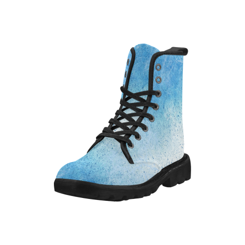 Bubbly Blue by Jera Nour Martin Boots for Women (Black) (Model 1203H)
