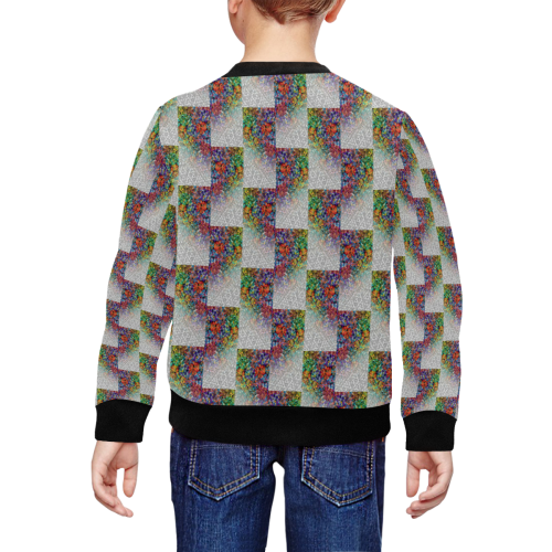 zigzag colors All Over Print Crewneck Sweatshirt for Kids (Model H29)