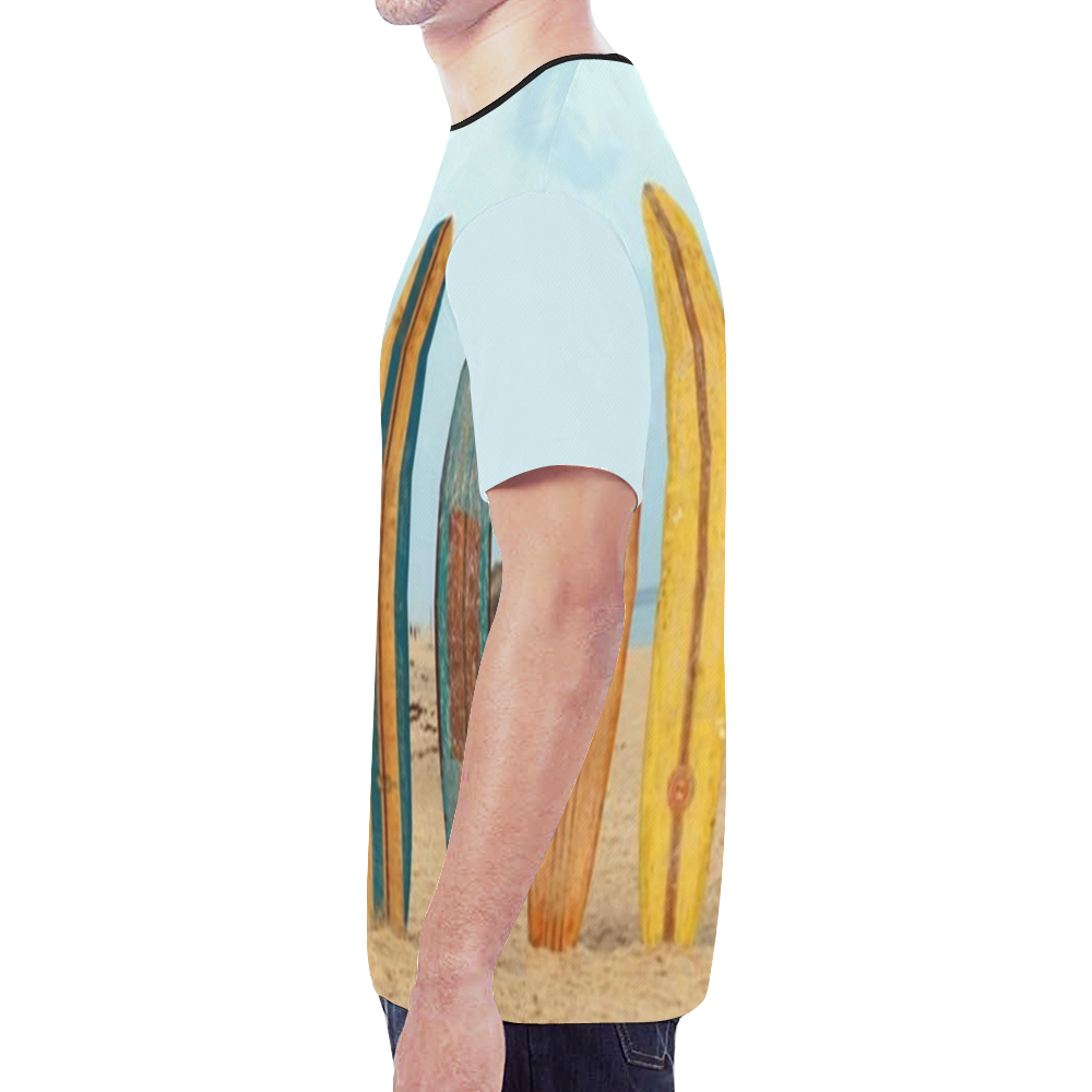 GONE SURFIN'  RETRO New All Over Print T-shirt for Men (Model T45)