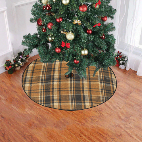 TARTAN DESIGN Christmas Tree Skirt 47" x 47"