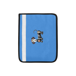 Dachshund Sugar Skull Blue Car Seat Belt Cover 7''x8.5''