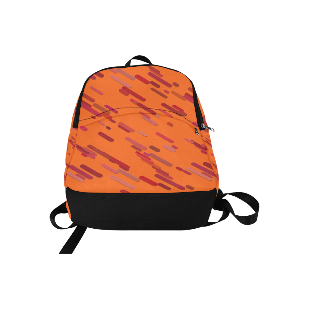 Red traces orange Fabric Backpack for Adult (Model 1659)